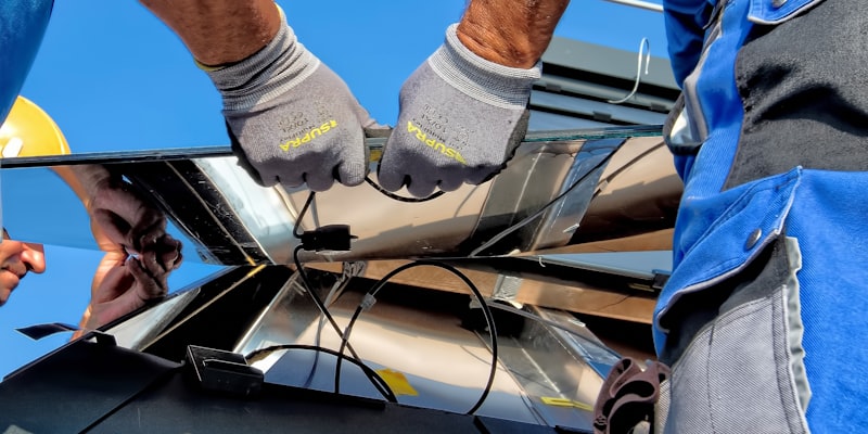 Smart meter displaying energy usage data