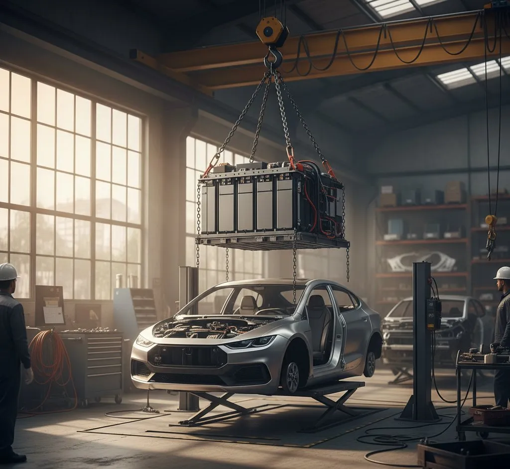 Second-life EV battery modules being repurposed for home solar storage