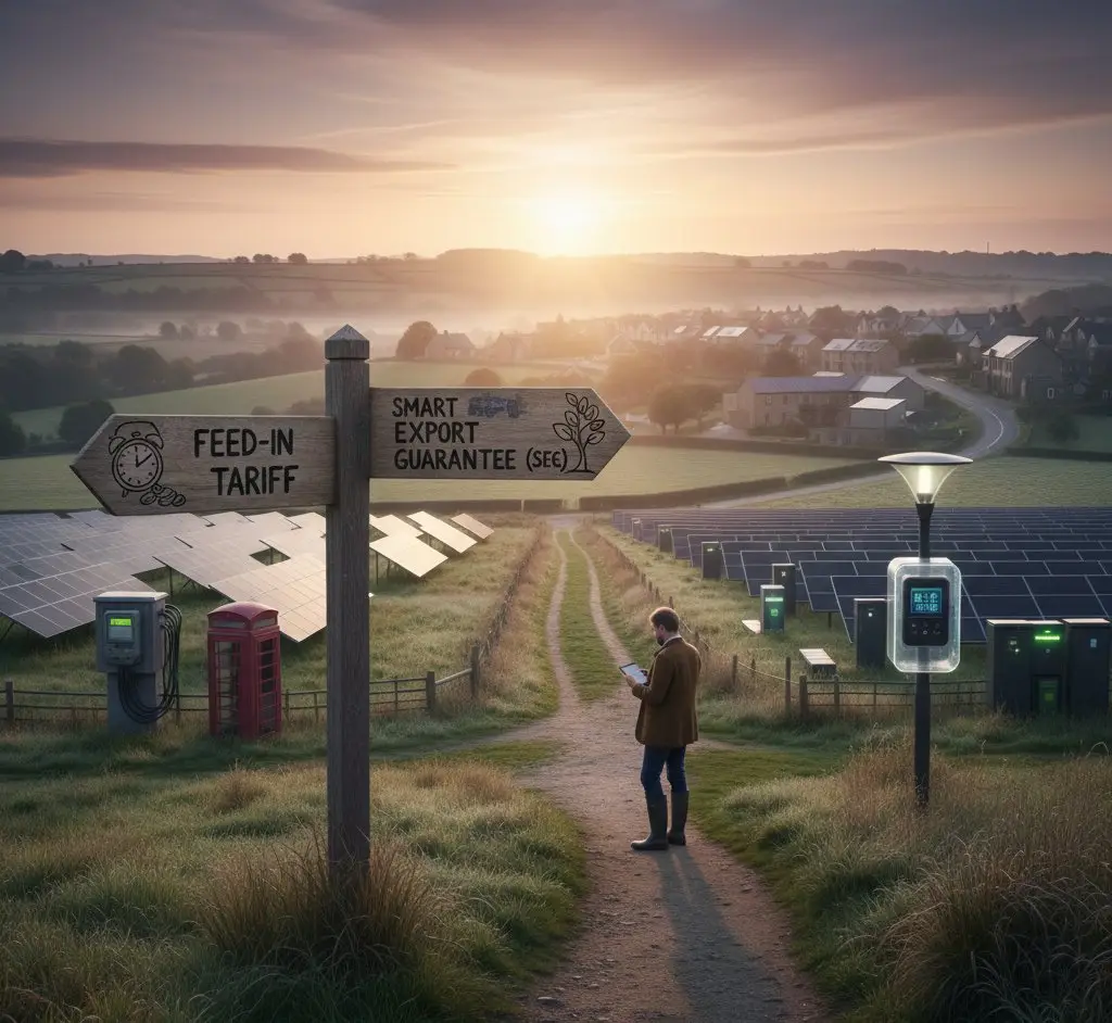 Financial comparison charts for solar tariff options