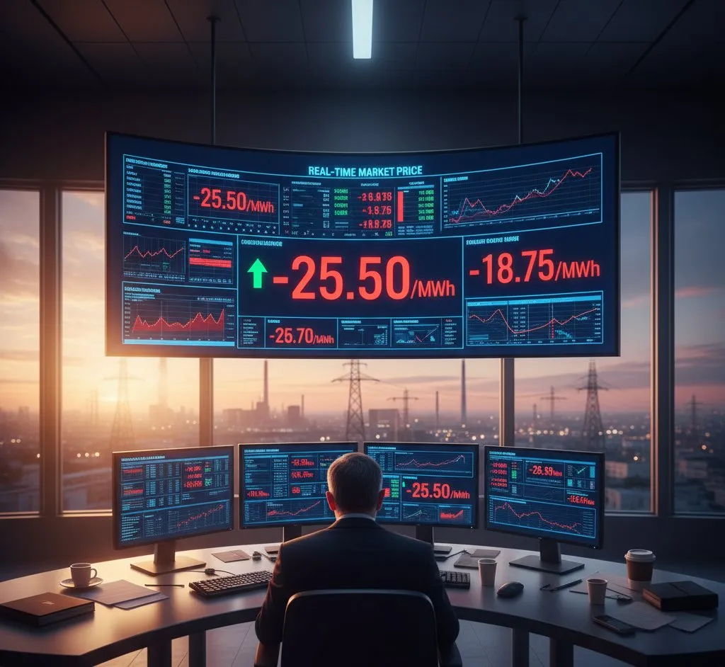 Smart energy meter showing electricity costs and solar savings