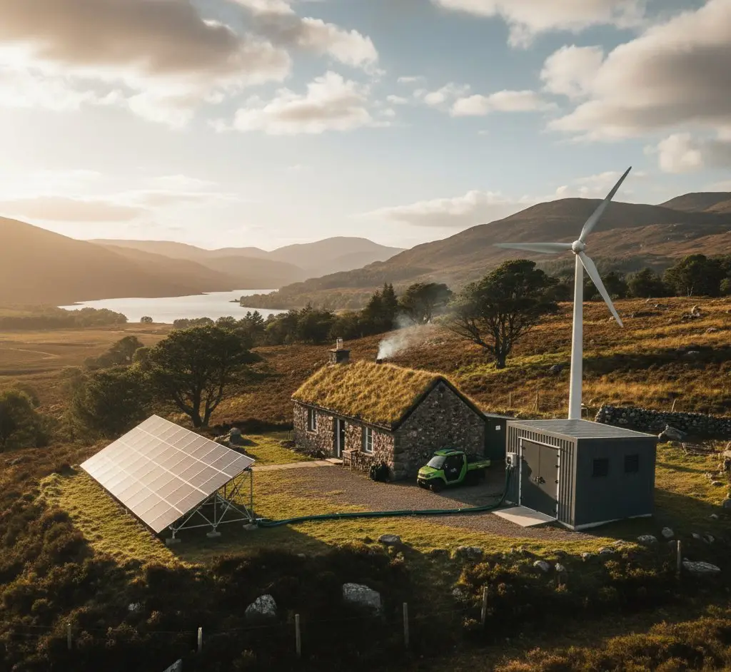 Solar panels installed on a UK residential rooftop