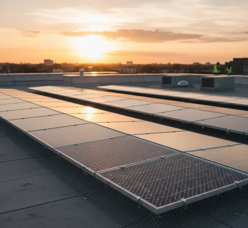 Solar panels installed on a UK residential rooftop