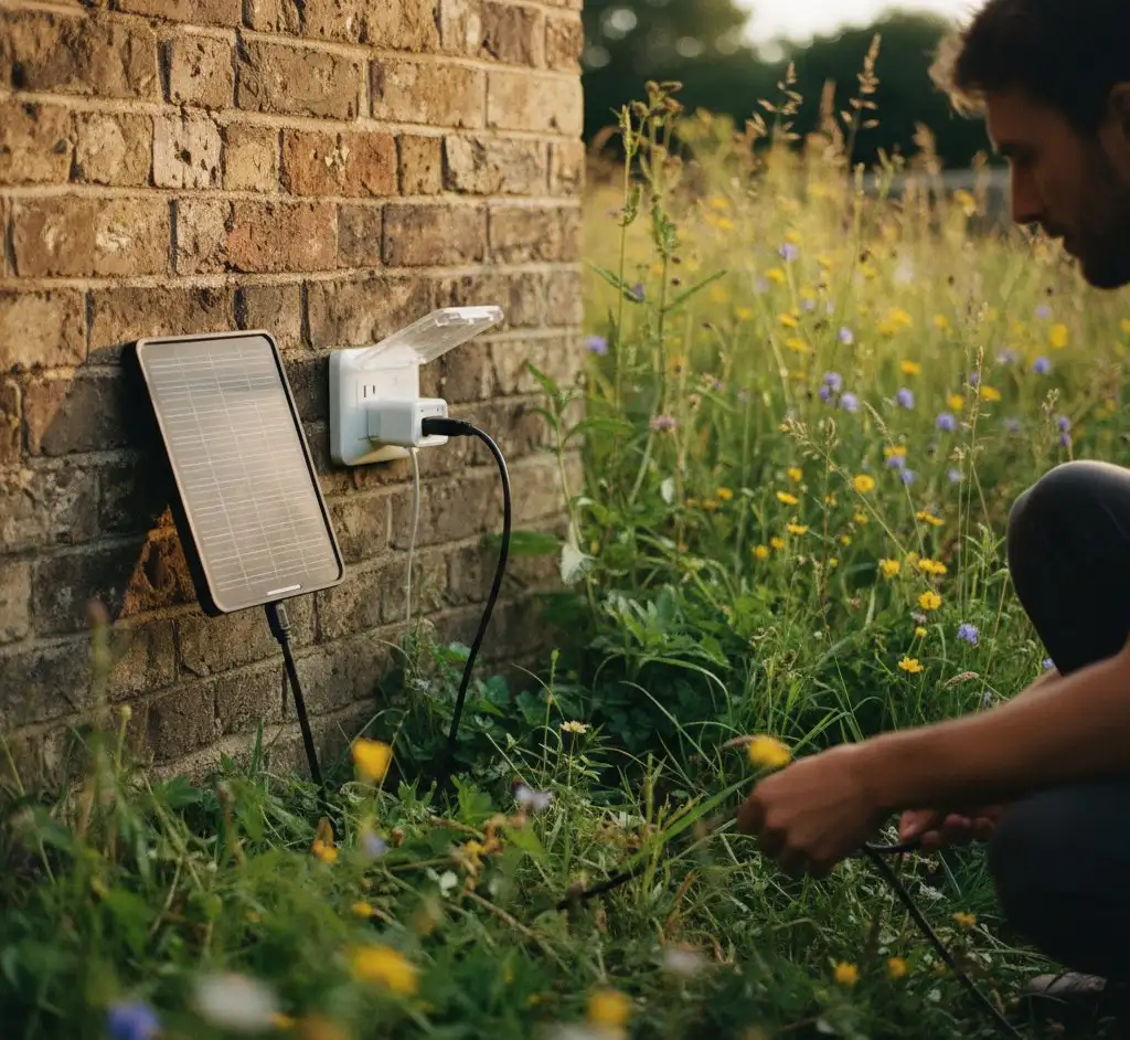 DIY solar panel setup for home energy generation