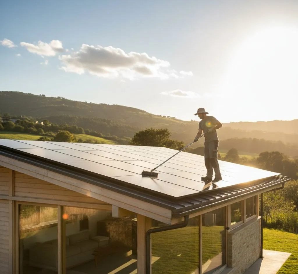 Solar panels installed on a UK residential rooftop