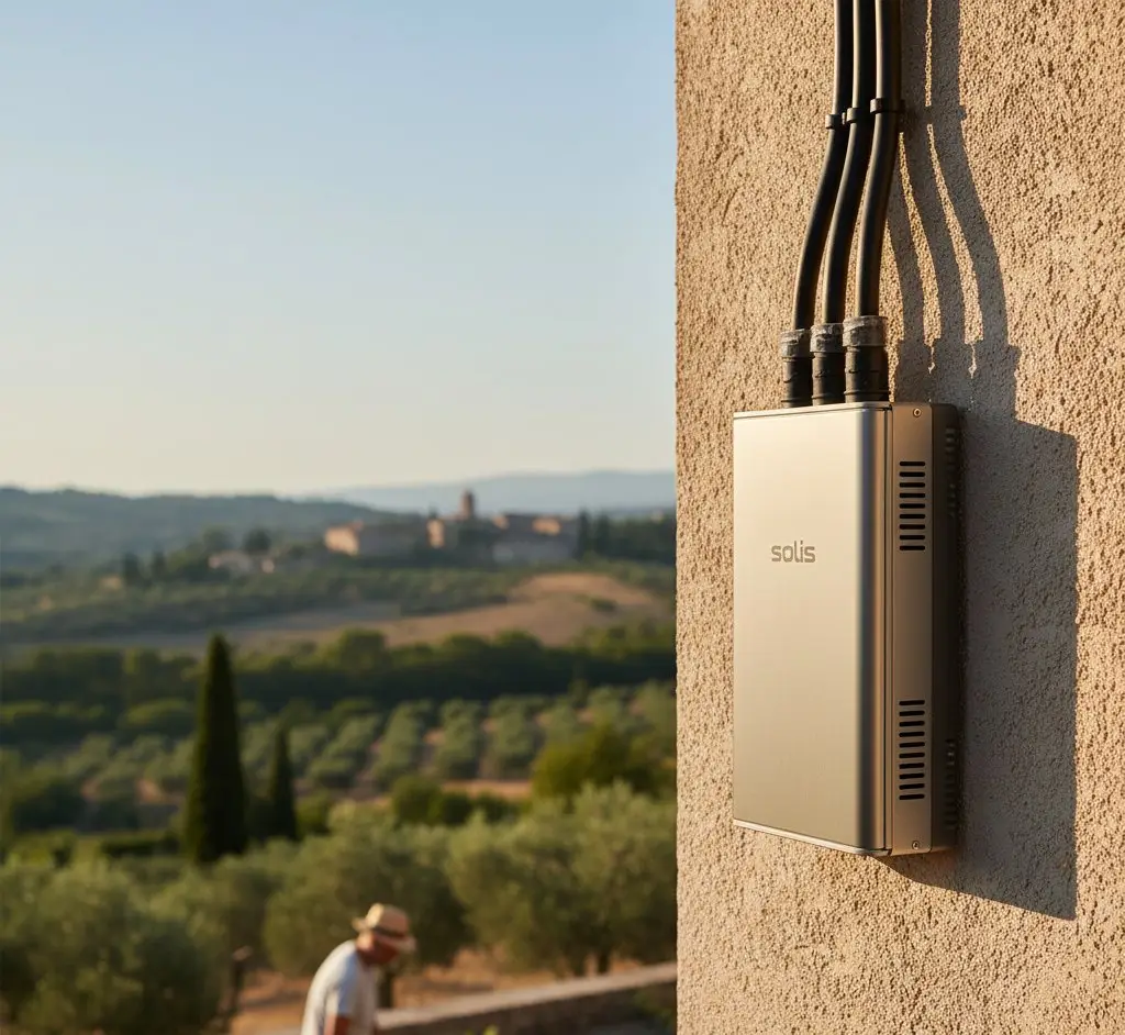 Solar inverter installed in a UK home